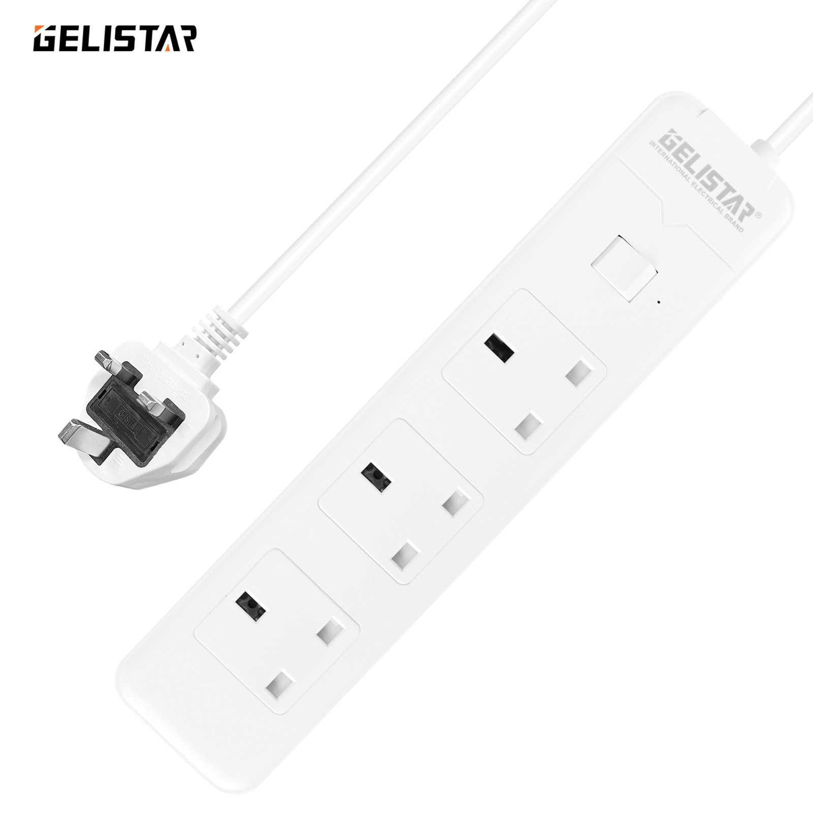跨境专供英式插板3米插线板多功能英规插排排插英标插座