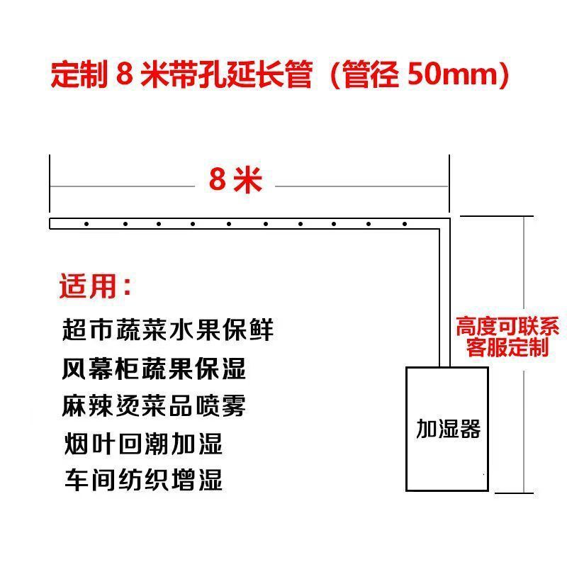 Humidificador industrial Ultrasonido gran cantidad de niebla de reducción de polvo de taller de fábrica comercial textil desestático supermercado atomización de verduras