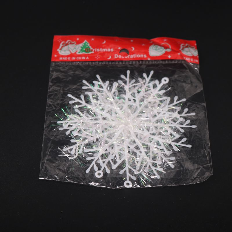 Snowflake wholesale Christmas tree decoration party venue accessories snowflake string Christmas snowflake window stickers decoration_voghion.com