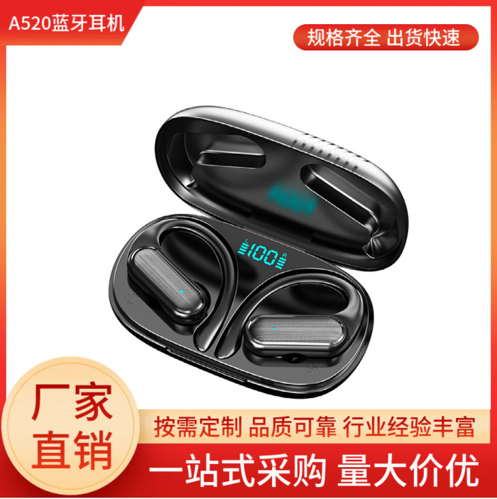Explosión transfronteriza inalámbrica A520 auriculares Bluetooth transfronteriza colgar auriculares deportivos de larga duración ows auriculares Bluetooth