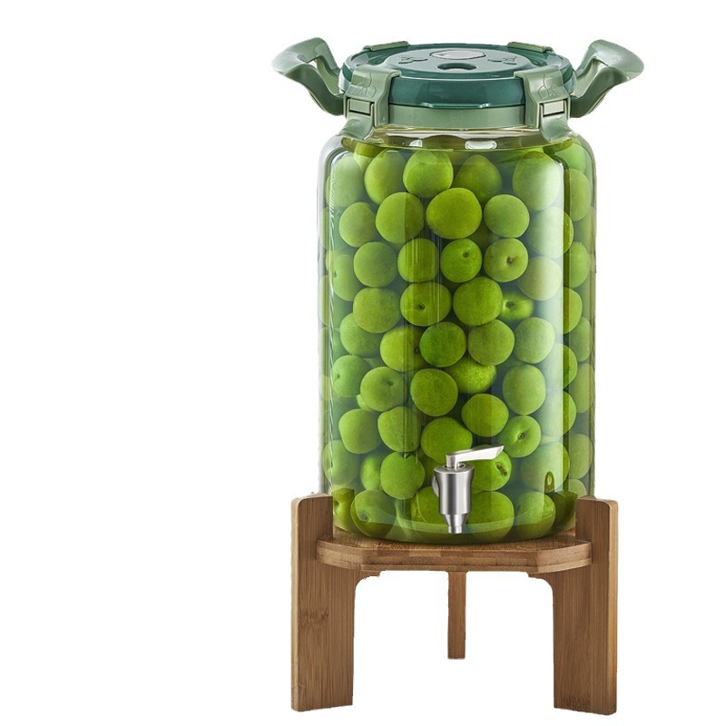 Botella de vidrio para remojar vino, vino de frutas casero de ciruela verde y bayberry, tarro sellado de calidad alimentaria, encurtidos de granos mixtos, tarro para remojar vino, vino medicinal.