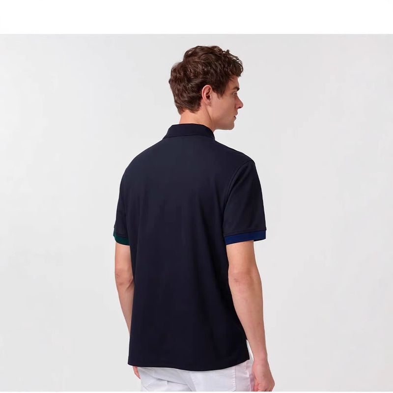 クロスボーダー Hazzys Haggis 2025 夏新作 袖口コントラスト クール POLO 半袖 Tシャツ メンズ|undefined