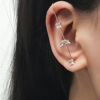 Fashionable piercing, design universal earrings, internet celebrity, trend of season