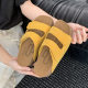 Poop-feeling Birkenn Slippers Women's Summer Outer Wear 2025 New High-value Velcro Thick Bottom All-match Sandals and Slippers