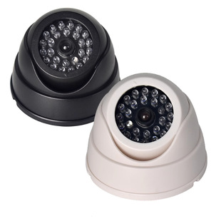 Manufacturer's Fake Surveillance Conch Simulation Camera White and Black Outdoor Infrared Lighted Model Car Fake Monitor