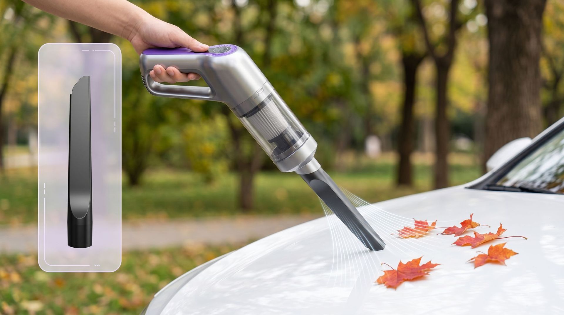 Cross-border wireless digital display vacuum cleaner, one-touch dust disposal, handheld vacuum cleaner, high-power suction, brushless car vacuum cleaner