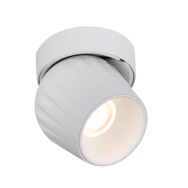 Luz abierta ángulo ajustable LED lámpara de techo hogar sala de estar sin lámpara principal taza profunda anti-reflejo COB pequeña lámpara de techo
