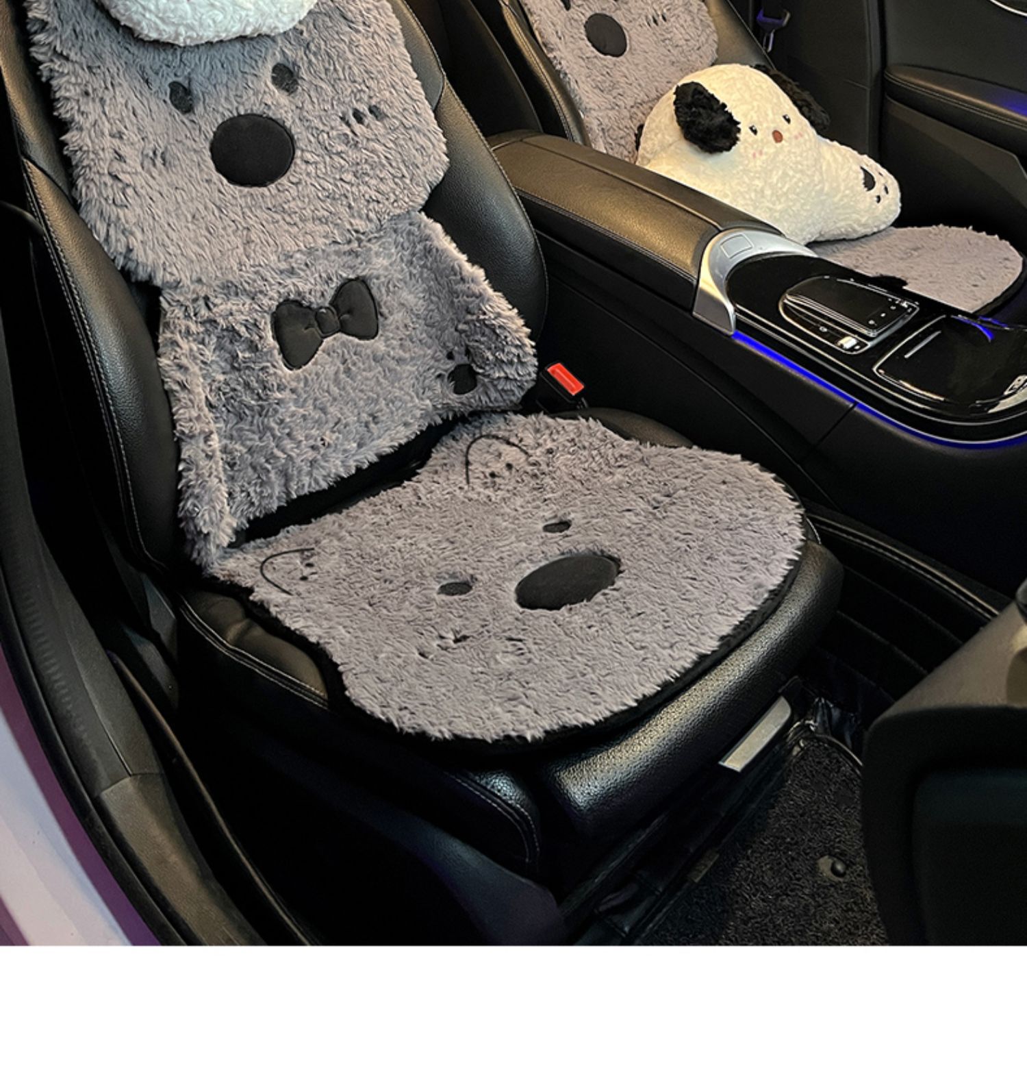 Car Seat Cushion Winter Thickened Stuffed Warm Seat Cover 25 New Cartoon Cute West Highland Car Breathable Seat Cushion