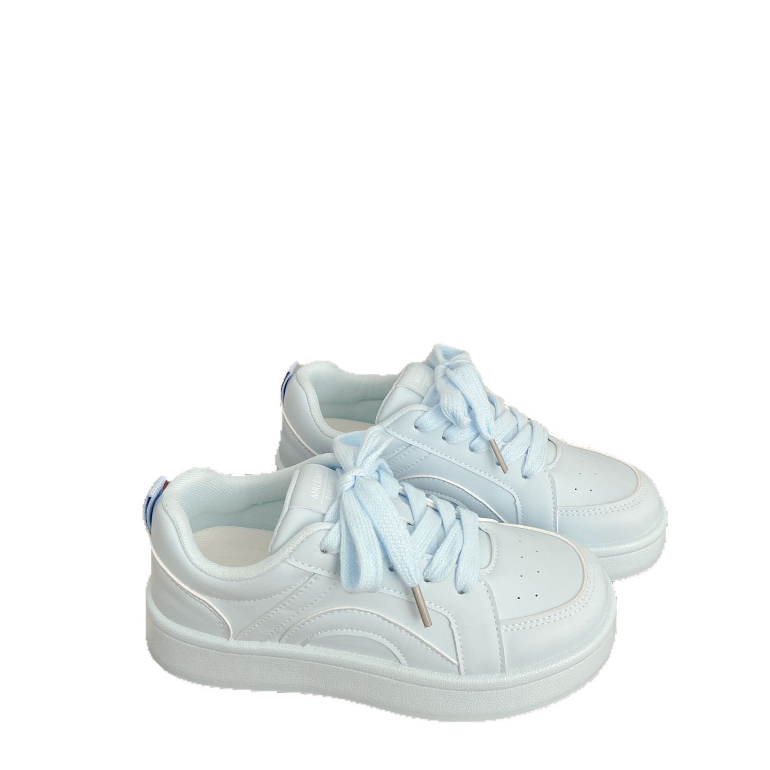 Zapatos blancos de suela gruesa para mujeres, verano y otoño de 2025, nuevos zapatos de entrenamiento de nicho cómodos, zapatos deportivos casuales para mujeres