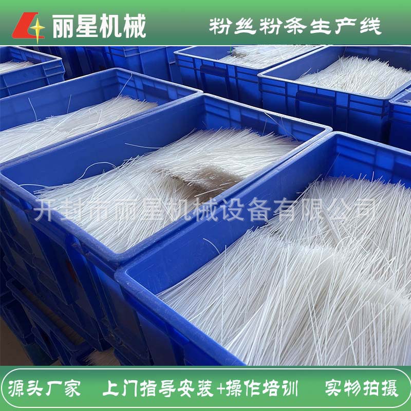 丽星无需室外晾晒粉条机  无需另建冷库自动粉条生产线价格