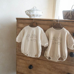 Baby Clothes Autumn Clothes Class A Dinosaur Printed Pattern Sweatshirt Baby's Casual Outer Wear Bag Fart Clothes