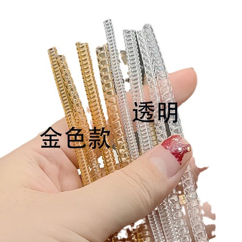 Gold-filled bracelet, anti-bump, anti-scratch protective cover, transparent invisible gold ring size adjuster winding ring