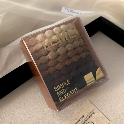 High Elasticity Braided Thick Hair — Saç üçün rezinlər - 1637a-milk-coffee-color-10-sticks-box