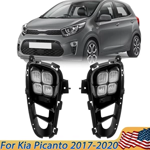 Suitable for Kia 17-20 Picanto Daytime Running Lights Daytime Running Lights Modified Fog Lights Turn Signals