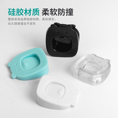 左鋼免打孔門擋擋門器卡通門楔子可愛硅膠防風門塞門阻防撞卡門器