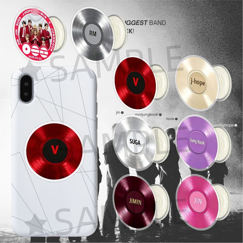 Bulletproof Cd Acrylic Phone Pop Socket Expandable Stand Celebrity Merchandise DIY Avatar Support Kpop
