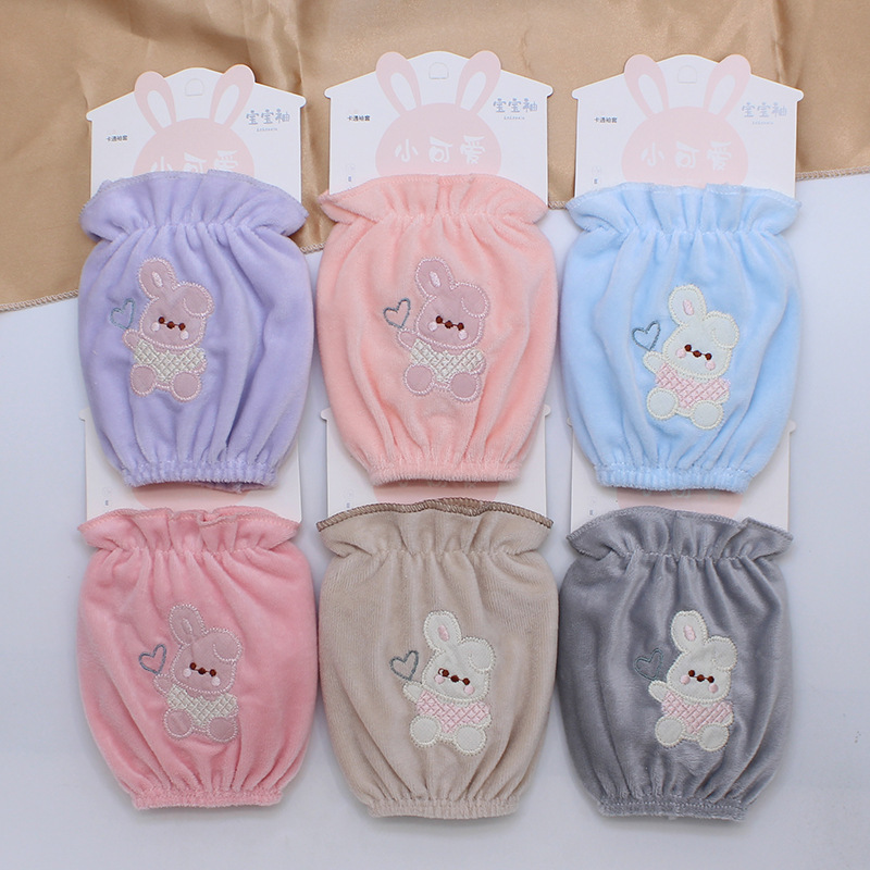 Children's Anti-Stain Cartoon Rabbit Sleeve Covers for Boys and Girls, Autumn and Winter Children's Sleeve Covers Wholesale Children's Anti-Stain Cartoon Rabbit Sleeve Covers for Boys and Girls, Autumn and Winter Children's Sleeve Covers Wholesale