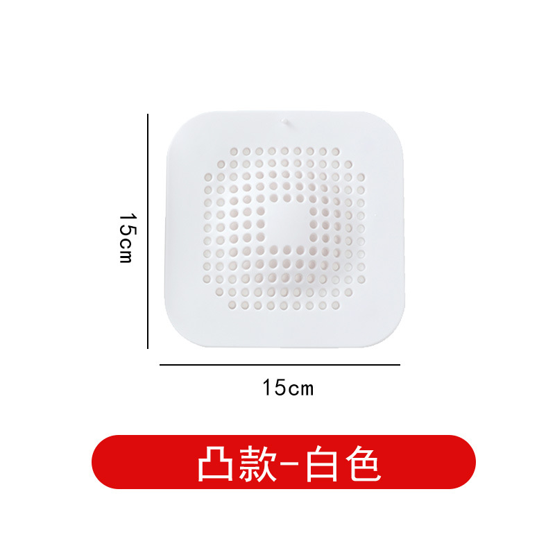 Cubierta de drenaje de piso de silicona desodorante Filtro de fregadero red de alcantarillado antibloqueo Filtro de cabello estera de drenaje de piso Generación de cabello