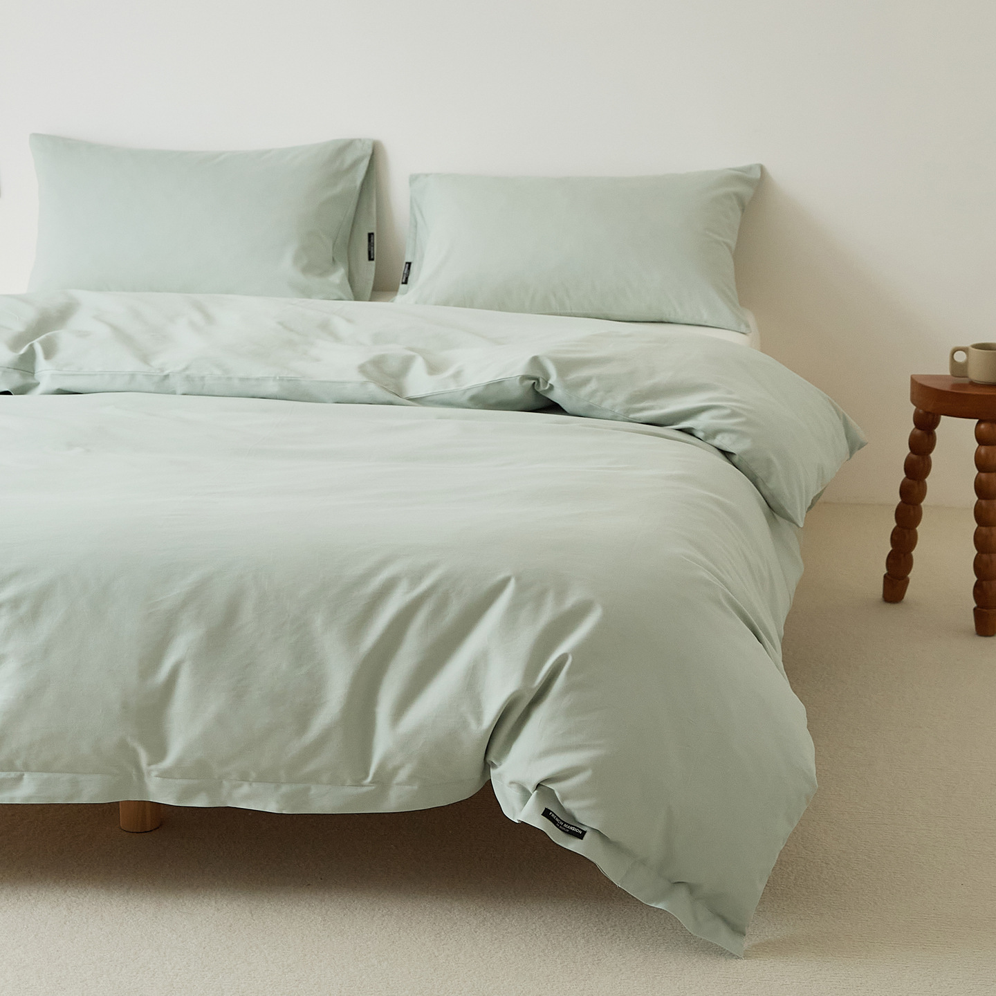 100s純綿の綿の長い綿の毛を磨いて布団カバーの単品の秋冬の厚いベッドカバーの綿の布団カバーの純色のシーツの枕カバー