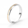 Three dimensional fashionable ring, volume geometry, Tungsten steel, simple and elegant design, light luxury style