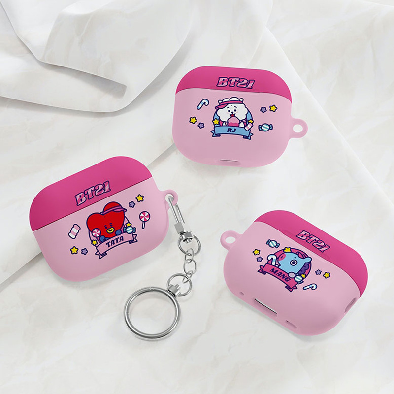Korea BT21BTS wireless Bluetooth headphone case for airpods third generation protective case pro123 generation cartoon case