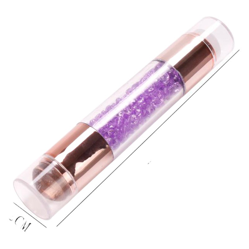 Sello de Silicona para Arte de Uñas Doble Cabeza y Elástico para Estampado de Manicura image 1