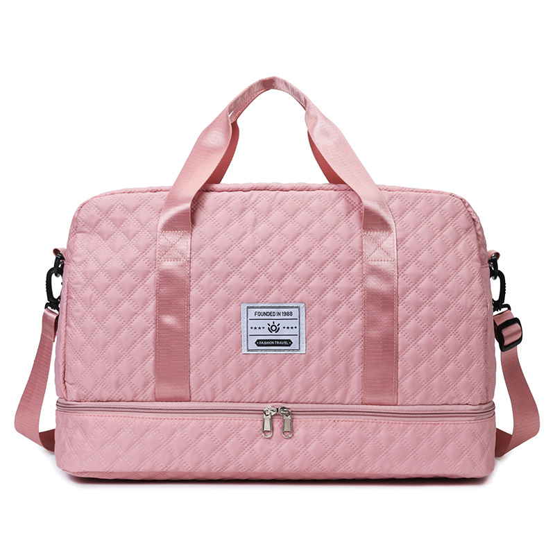 2024 nueva moda bolsa de viaje portátil al aire libre de corta distancia de gran capacidad de separación seca y húmeda, ejercicio, fitness, bolsa de yoga, marea