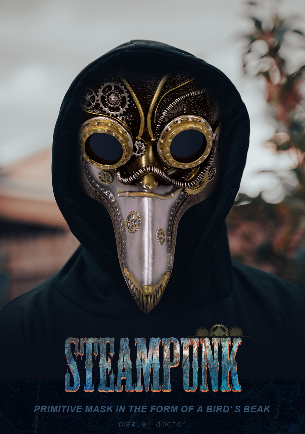 Halloween Gotische Wind Punk Snavel RP Feest Festival Feestmaskers display picture 1