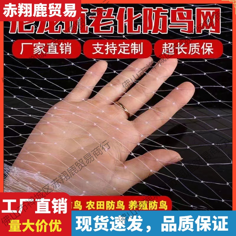 防鸟网防老化大棚保护网家用果树网防鸟用的鱼塘养殖网