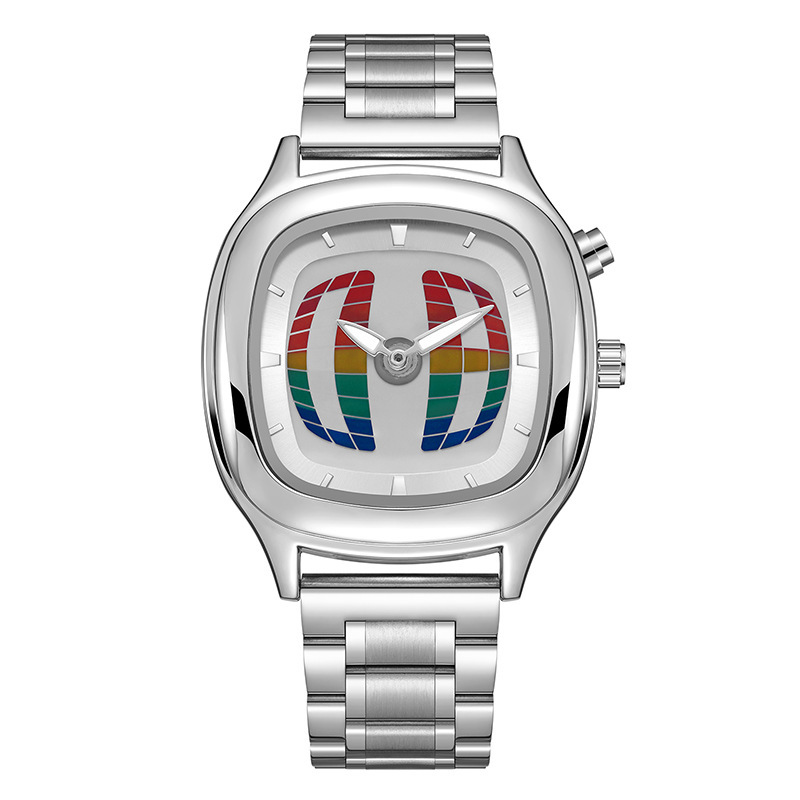 Millennium Y2K Digital Display Scrolling Square Watch Men's Sports Steel Band Dual Display Niche Second-Hand Watch Vintage Watch Millennium Y2K Digital Display Scrolling Square Watch Men's Sports Steel Band Dual Display Niche Second-Hand Watch Vintage Watch