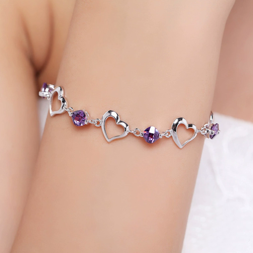 Bracelet, silver retro fashionable accessory, Korean style, wholesale