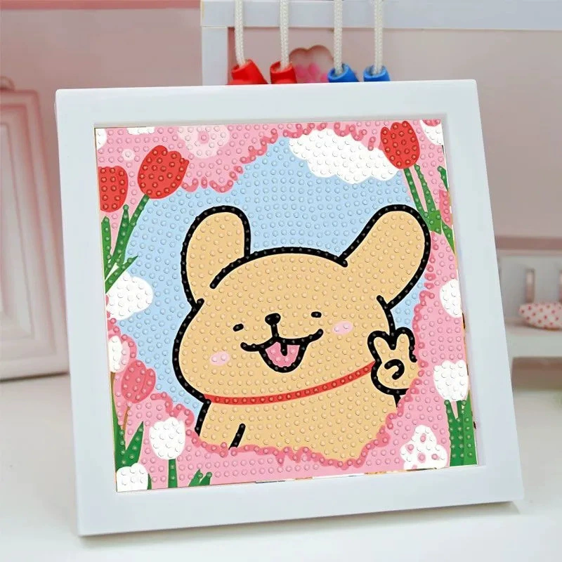Line puppy 5d новая Diamond painting пара diy ручной работы подарок для девушки с оформленным diamond декоративные наклейки
