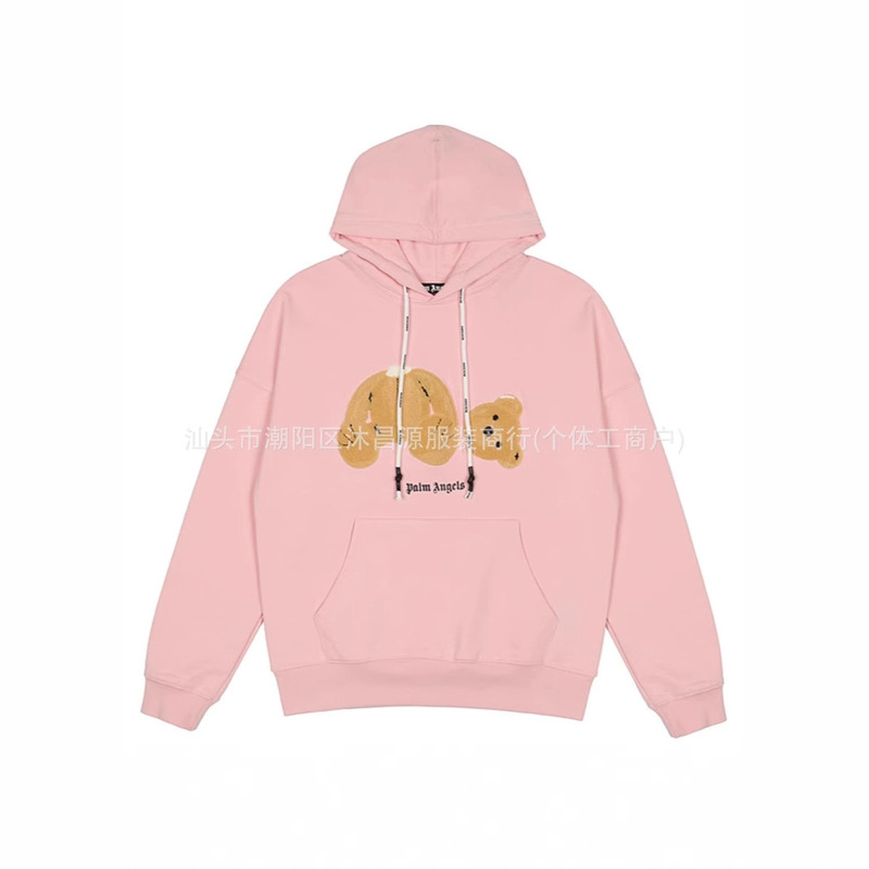 Trendy American Palm Angel Broken Bear Embroidered Hoodie Men's and Women's Spring and Autumn New Hip Hop Sweatshirt Jacket Trendy American Palm Angel Broken Bear Embroidered Hoodie Men's and Women's Spring and Autumn New Hip Hop Sweatshirt Jacket
