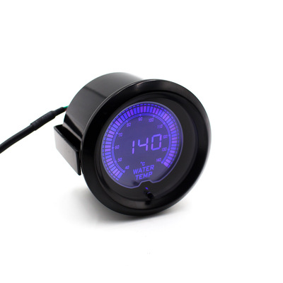汽车改装EVO数显液晶水温表2寸12V52mm 7彩背景灯光通用水温表|ms