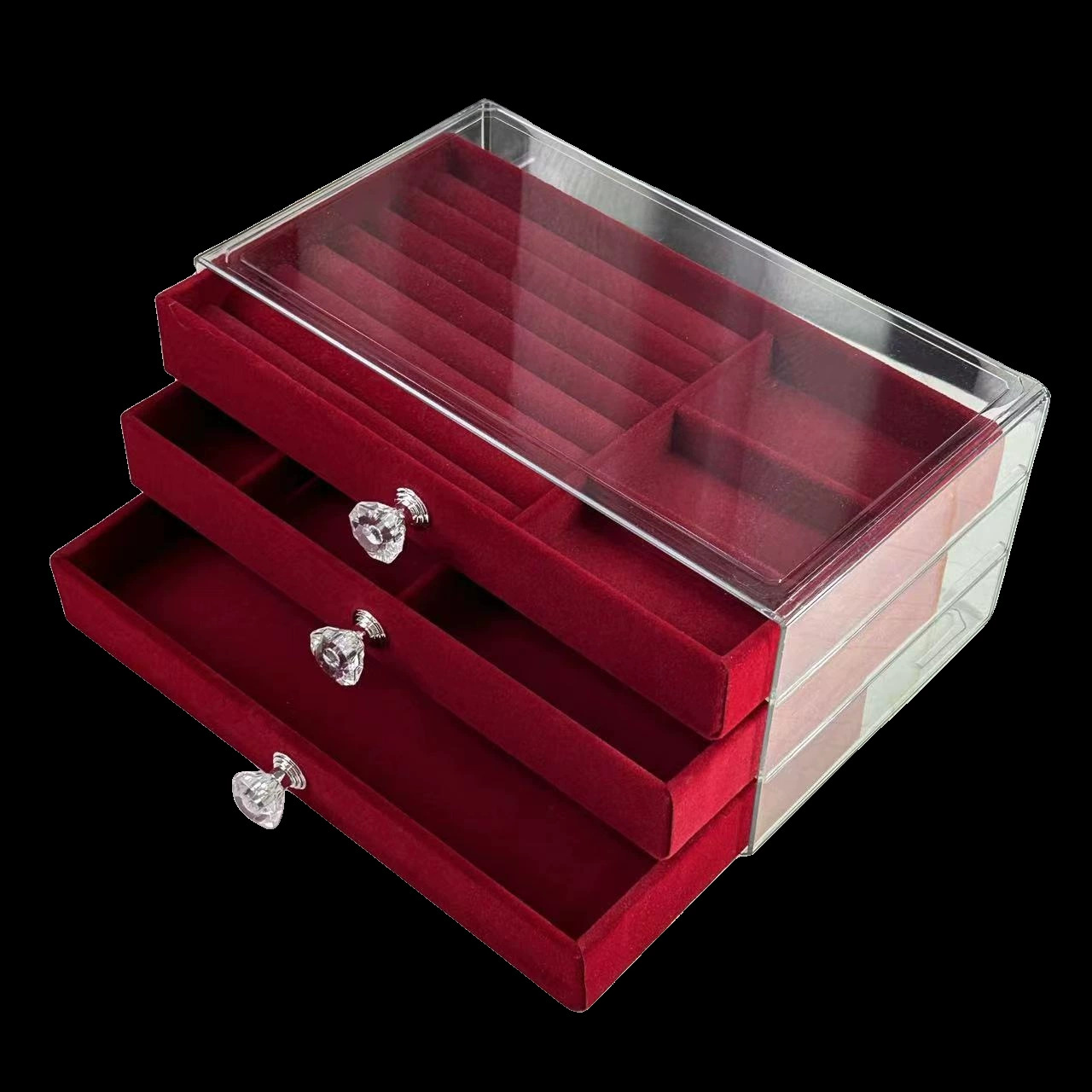 손잡이가 3개인 버건디