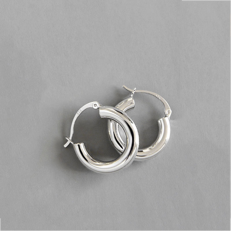 Fashion Geometric C-shaped Semi-circular Arc Copper Ear Buckle display picture 5