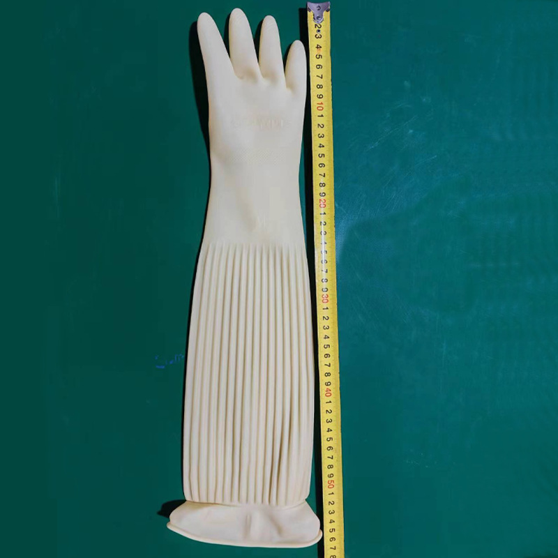 Los guantes de lavado de vajilla las mujeres engrosadas PVC limpieza del hogar impermeable mano guardia látex durable lavandería tazón Goma