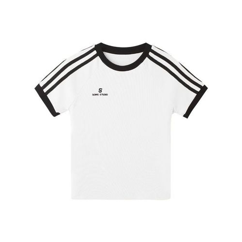 Summer INS Personalized Short Sleeve T-Shirt Women's Top Slimming and Figure-Shaping Printed Letter Short Sleeve Top Women's Trendy