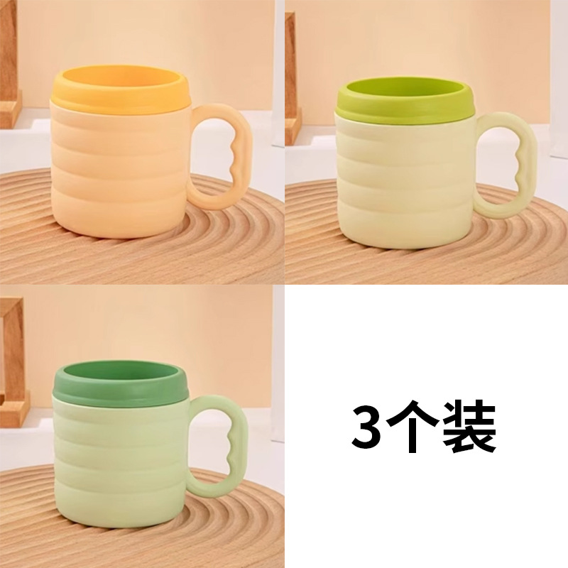 Taza de enjuague casera de doble color de bambú, taza de enjuague duradera, taza de enjuague de almacenamiento de cepillo de dientes para dormitorios de estudiantes image 8
