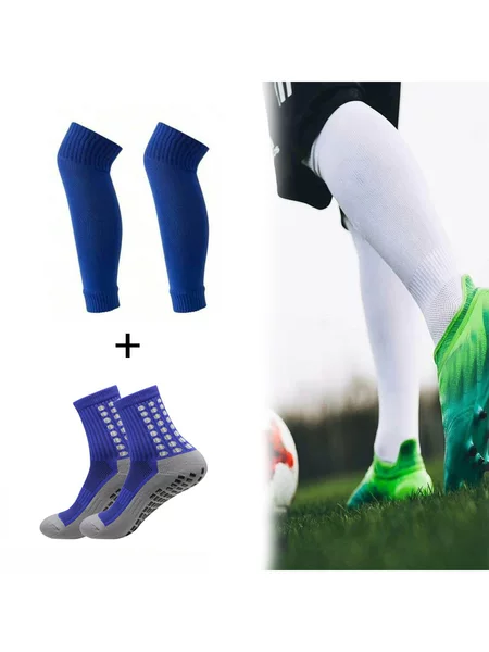 Temu Shein Football Socks Sports Leg Sleeves Combination Compression Socks Fitness Men's and Women's Jump Rope Leg Protectors