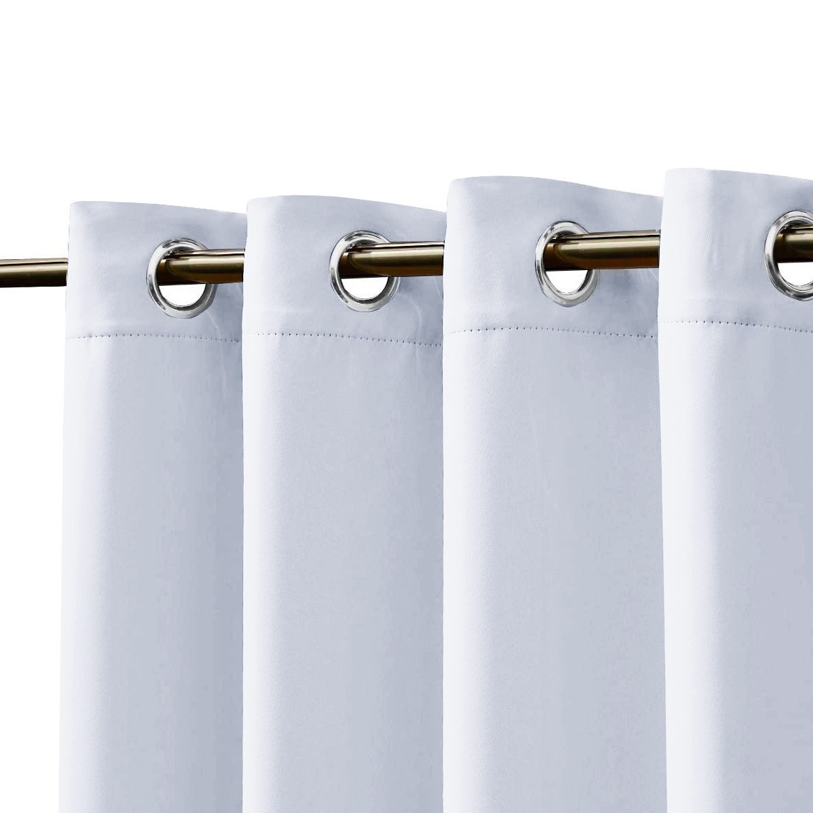 Cortinas impermeables perforadas de alta precisión de Amazon, pabellones de balcón al aire libre, cortinas opacas terminadas, venta directa de fábrica al por mayor