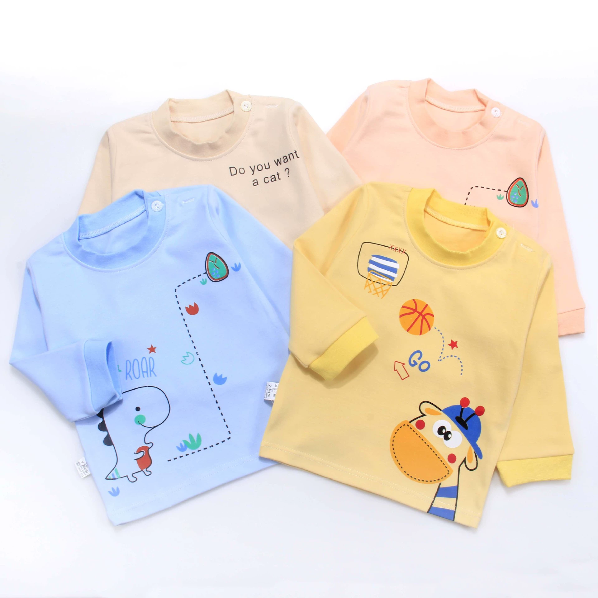 Детское осеннее термобелье для мальчиков, длинный рукав, T-shirt приятный к телу
