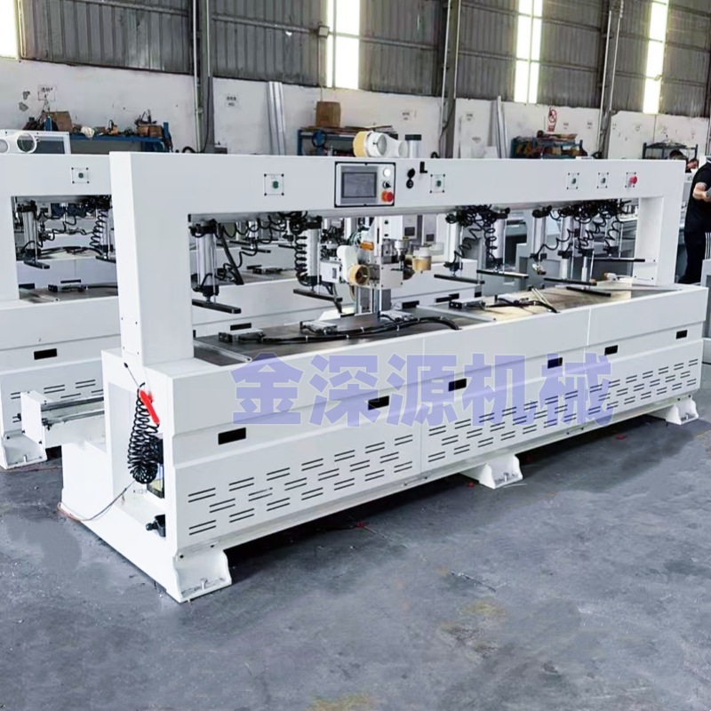 实木家具厂木工数控公榫母榫开槽圆槽45度斜榫数控钻孔铣槽机械