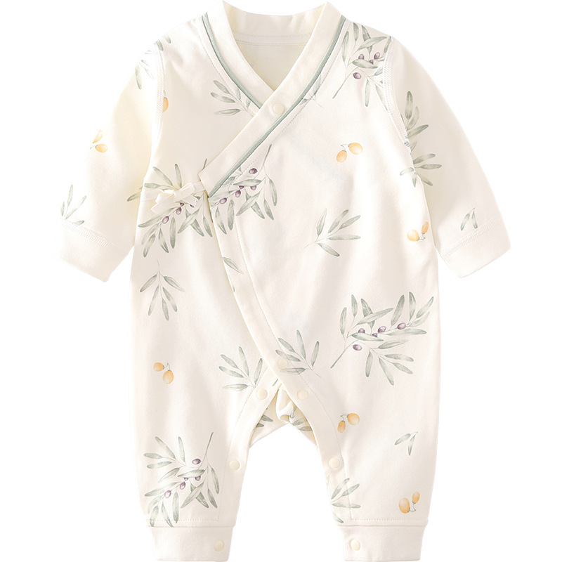 Ropa de bebé primavera y otoño 0 algodón puro marzo monje delgado fondo de otoño camiseta de bebé camiseta