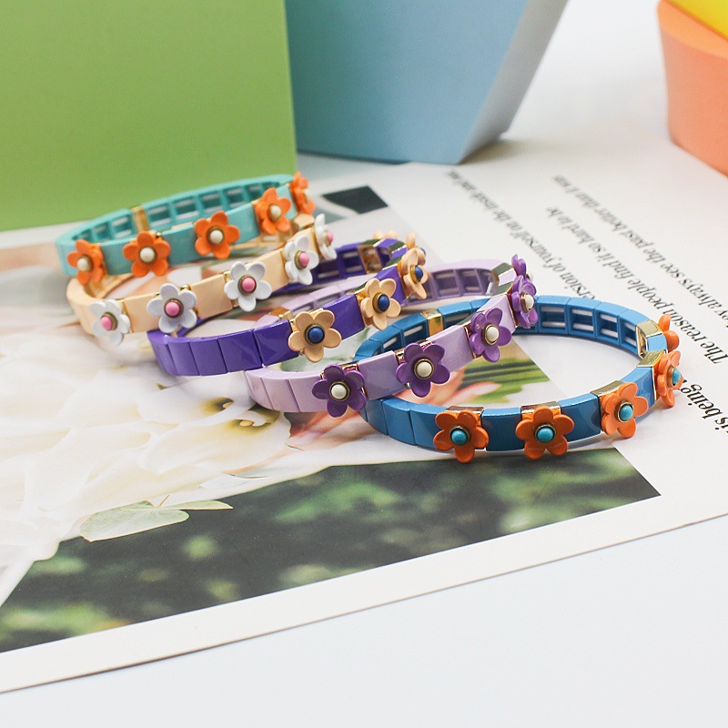 All Seasons Season Women's Gender Sweet Flower Alloy Italian Charm & Links String Bracelets Wholesale
