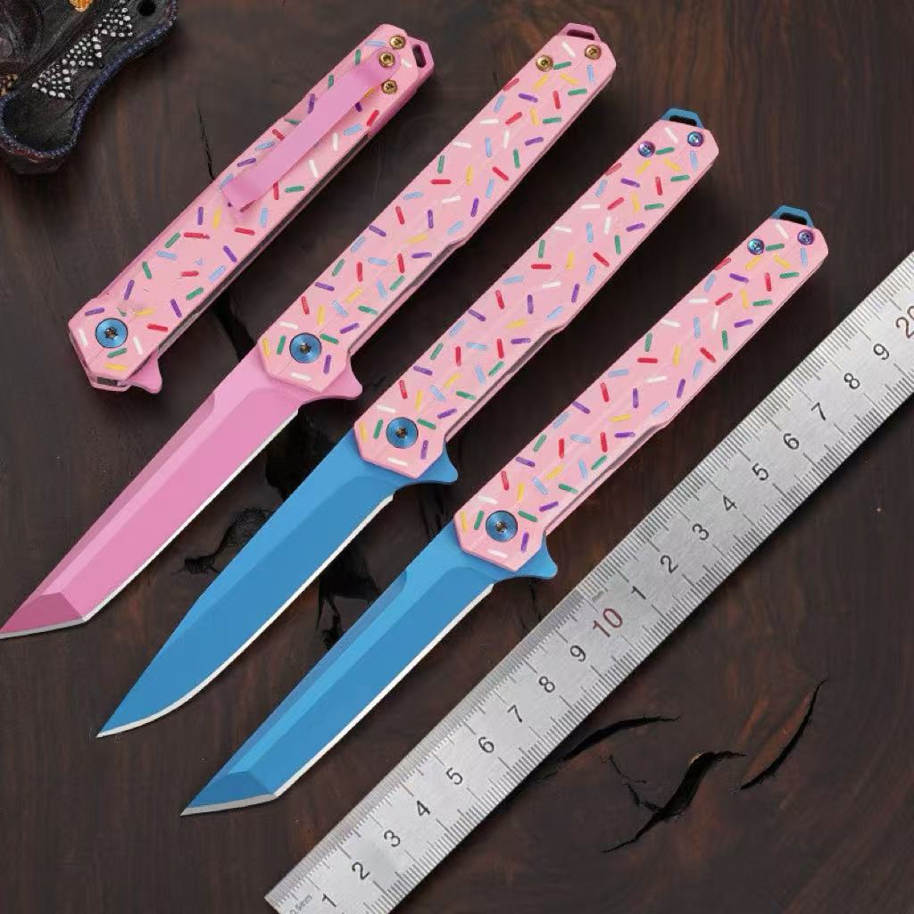 新款折刀户外防身刀小刀随身便携多功能小刀锋利野外露营生存刀具