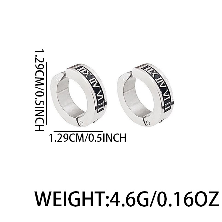 Cool Men’s Stud Earrings. Minimalist Street & Punk Style, Ideal For Casual, Party & Daily Wear. Made Of 316L Stainless Steel, Hypoallergenic, Nickel-_voghion.com