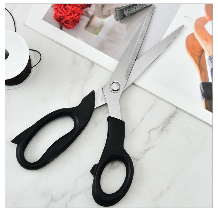 不锈钢服装裁缝布剪 锋利家用缝纫服装布料剪手工衣服皮革剪刀详情13