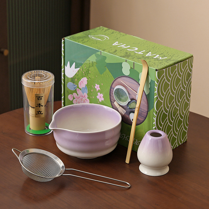 Japonés Matcha tazón Matcha túnica canción té herramientas de pedido taza de té de cerámica taza de té mezclador Matcha cepillo taza de té