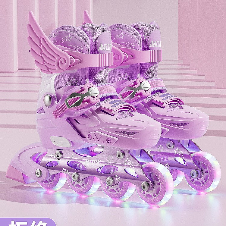 Girls' Roller Skates, Kidsren's Roller Skates, Boys' Roller Skates, Girls' Adjustable Sizes, 6 to 12 Years Old